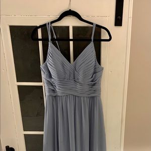 Azazie Blake dress, dusty blue.